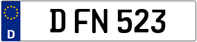 Trailer License Plate